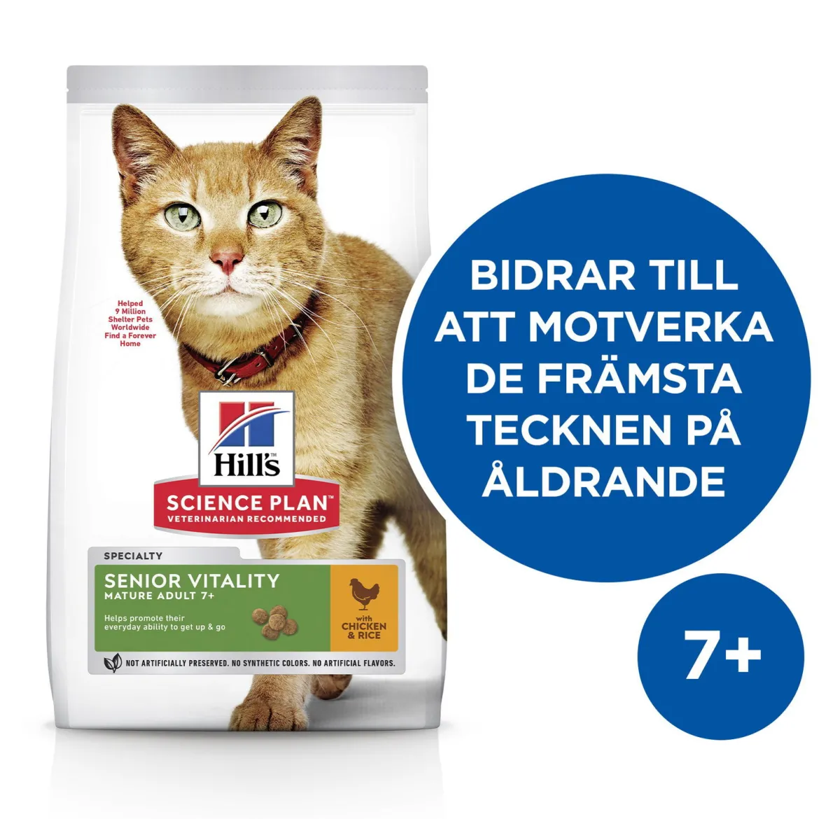 Hill's Science Plan Cat Mature Adult 7+ Senior Vitality Chicken & Rice