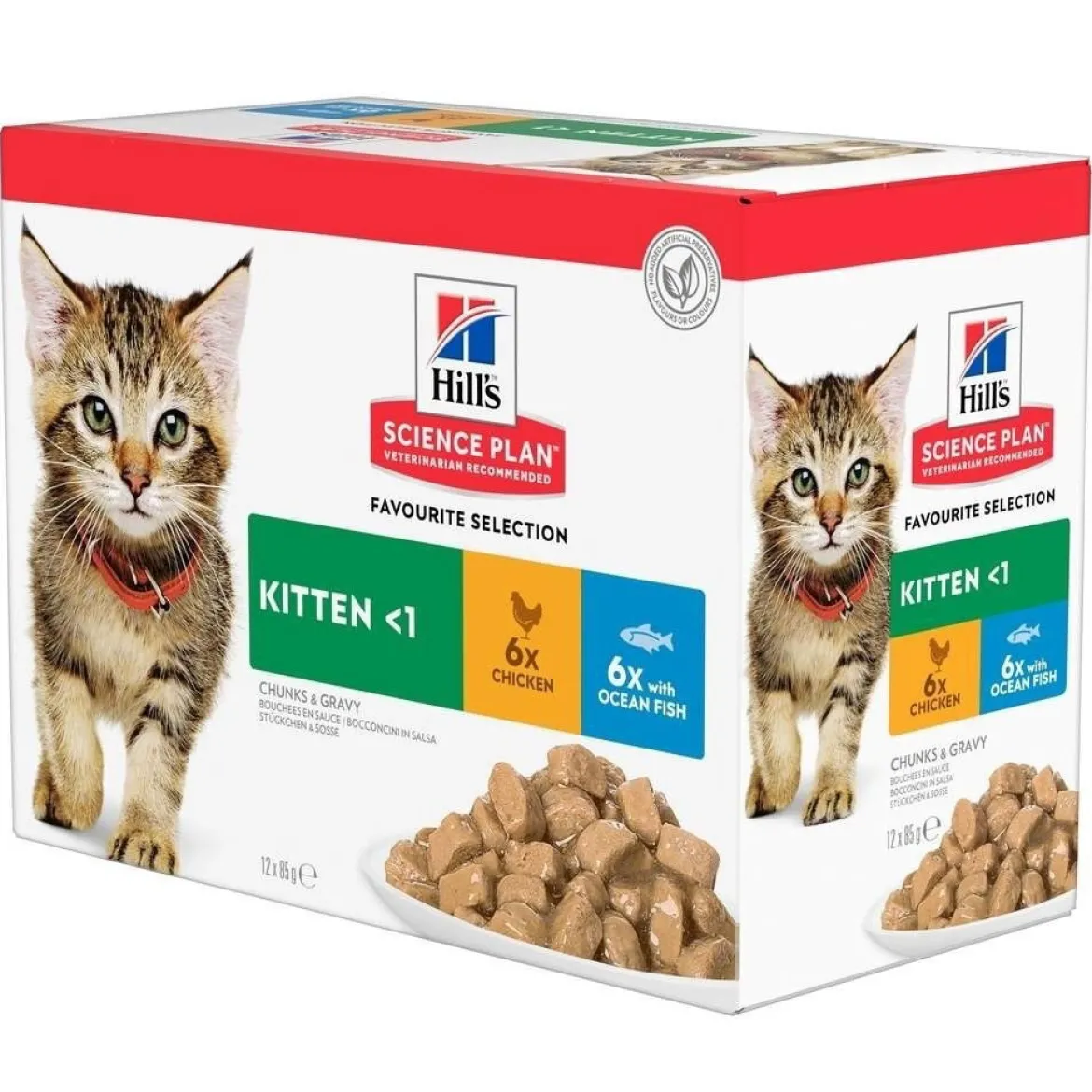 Hill's Science Plan Kitten Chicken & Ocean Fish 12x85 g