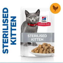 Hill's Science Plan Sterilised Kitten Chicken 12x85 g