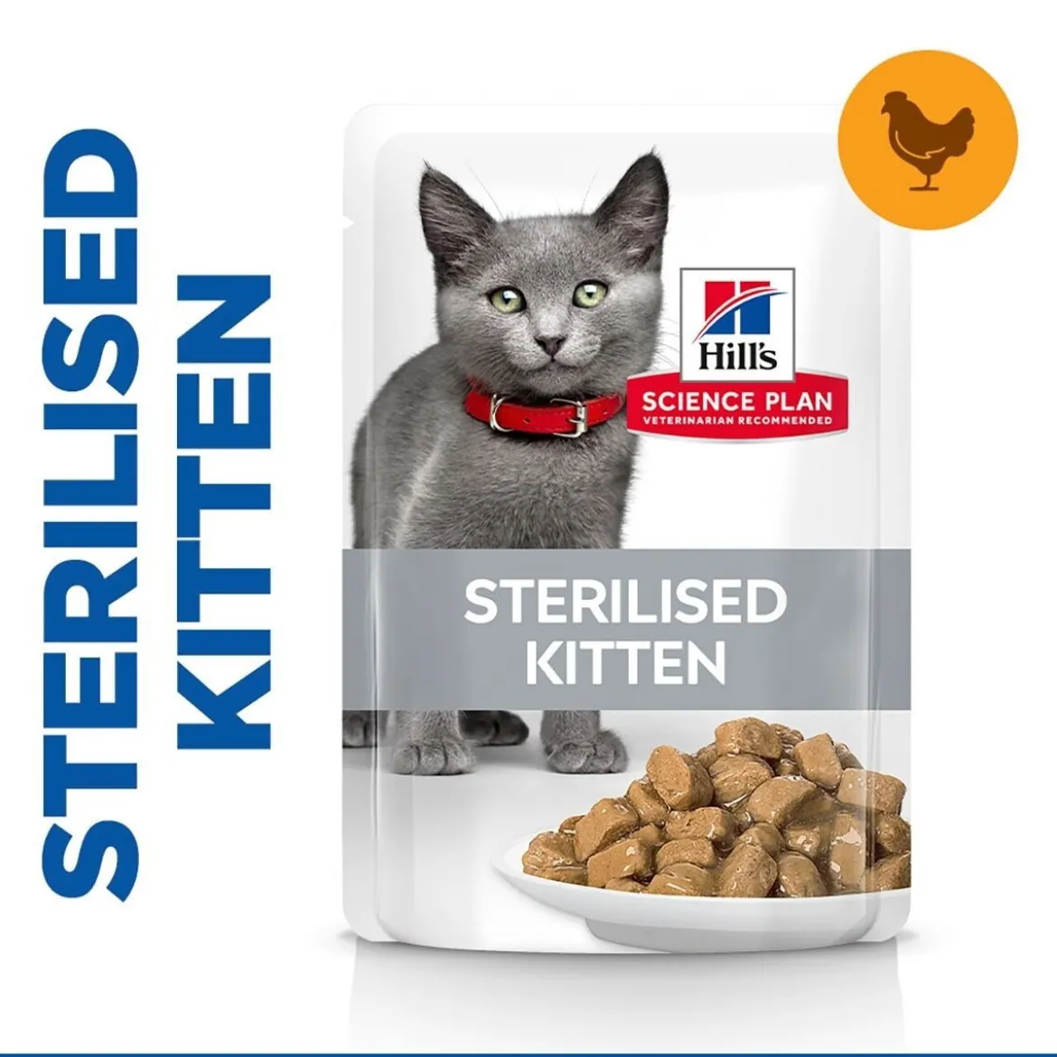 Hill's Science Plan Sterilised Kitten Chicken 12x85 g
