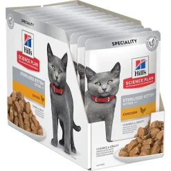 Hill's Science Plan Sterilised Kitten Chicken 12x85 g