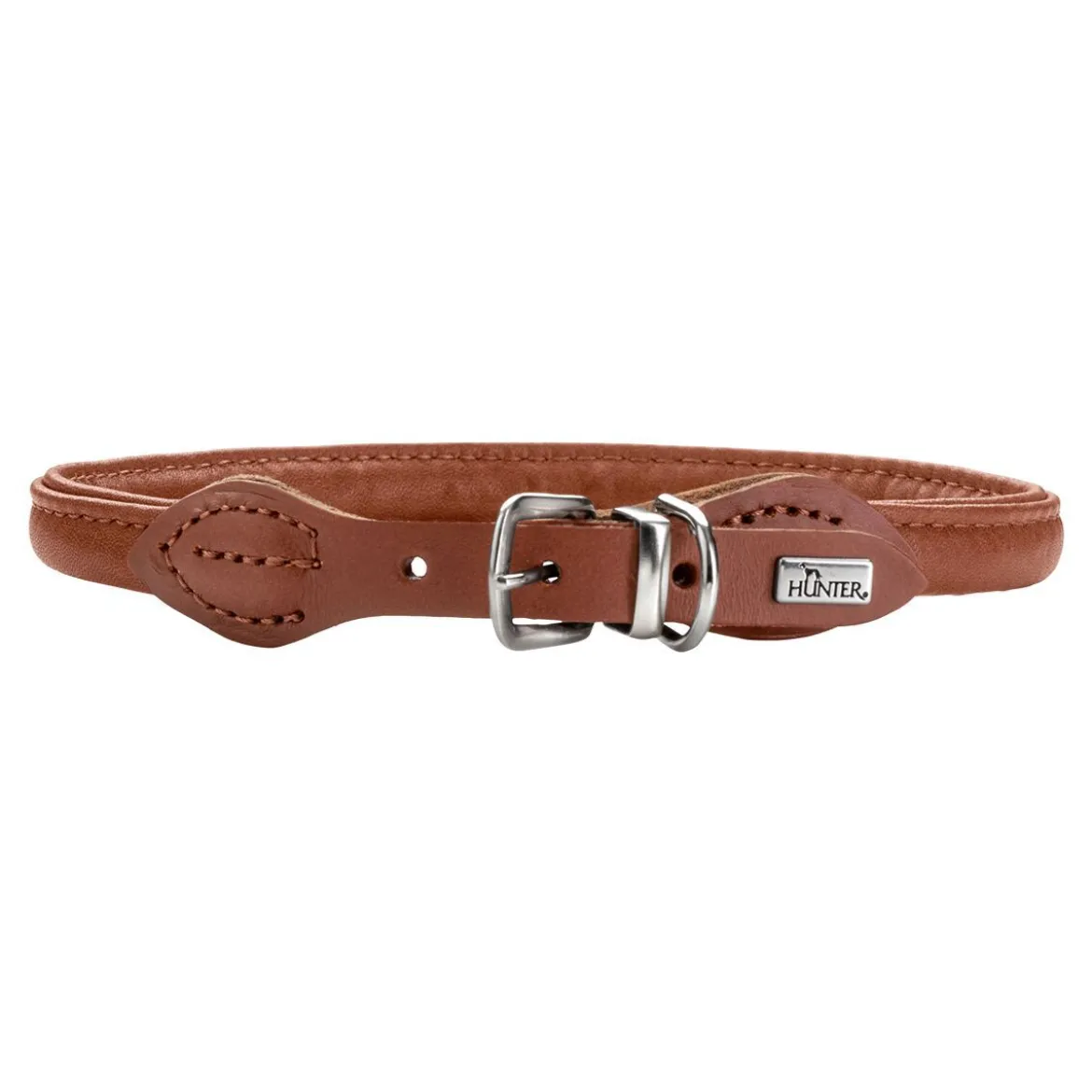 Hunter Round & Soft Hundhalsband Brun