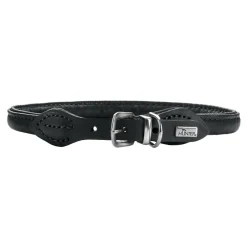 Hunter Round & Soft Hundhalsband Svart