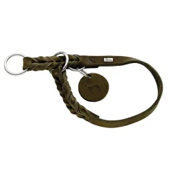 Hunter Solid Education Hundhalsband Halvstryp Grön