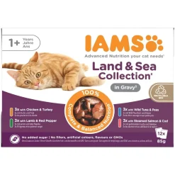 Iams Delights in gravy Multipack Land & Sea 12x85 g