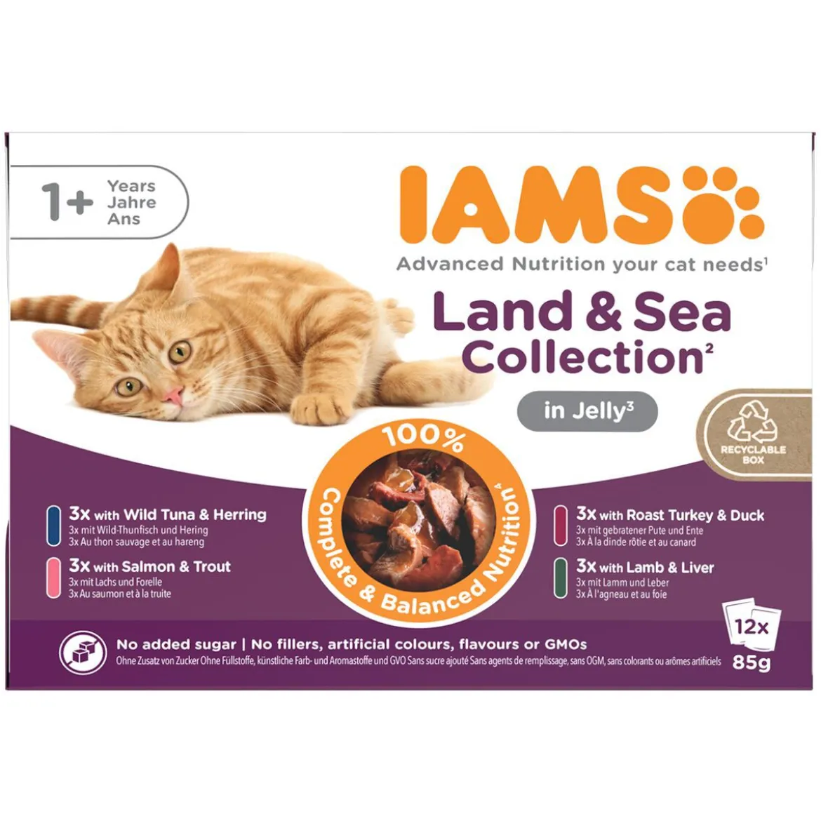 Iams Delights in jelly Multipack Land & Sea 12x85 g