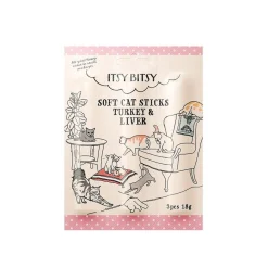 ItsyBitsy Cat Sticks Kalkon & Lever
