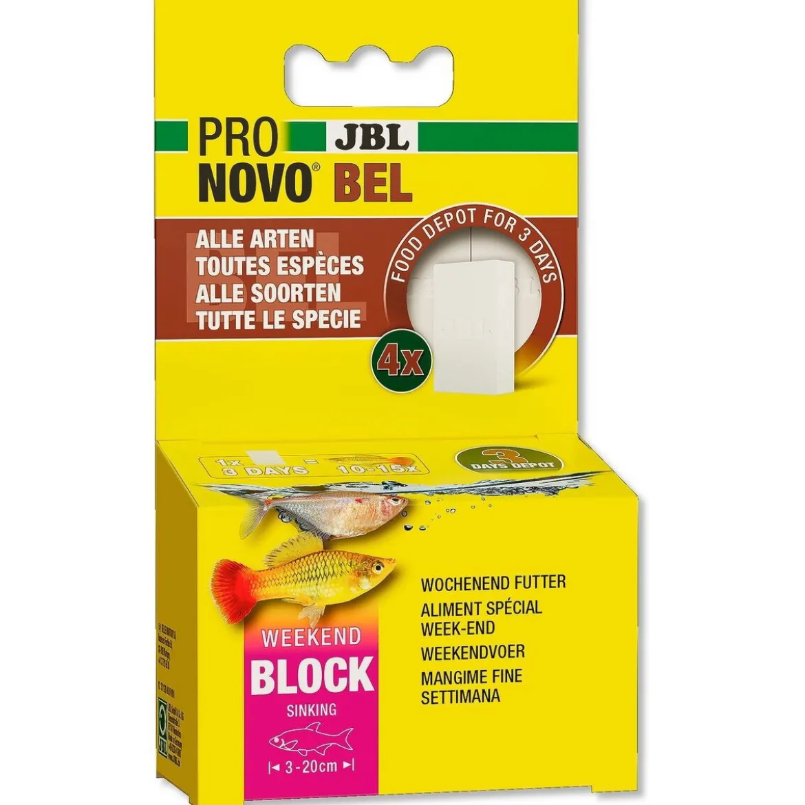 JBL Pronovo Bel Weekend Näringsblock Fiskfoder 33 g