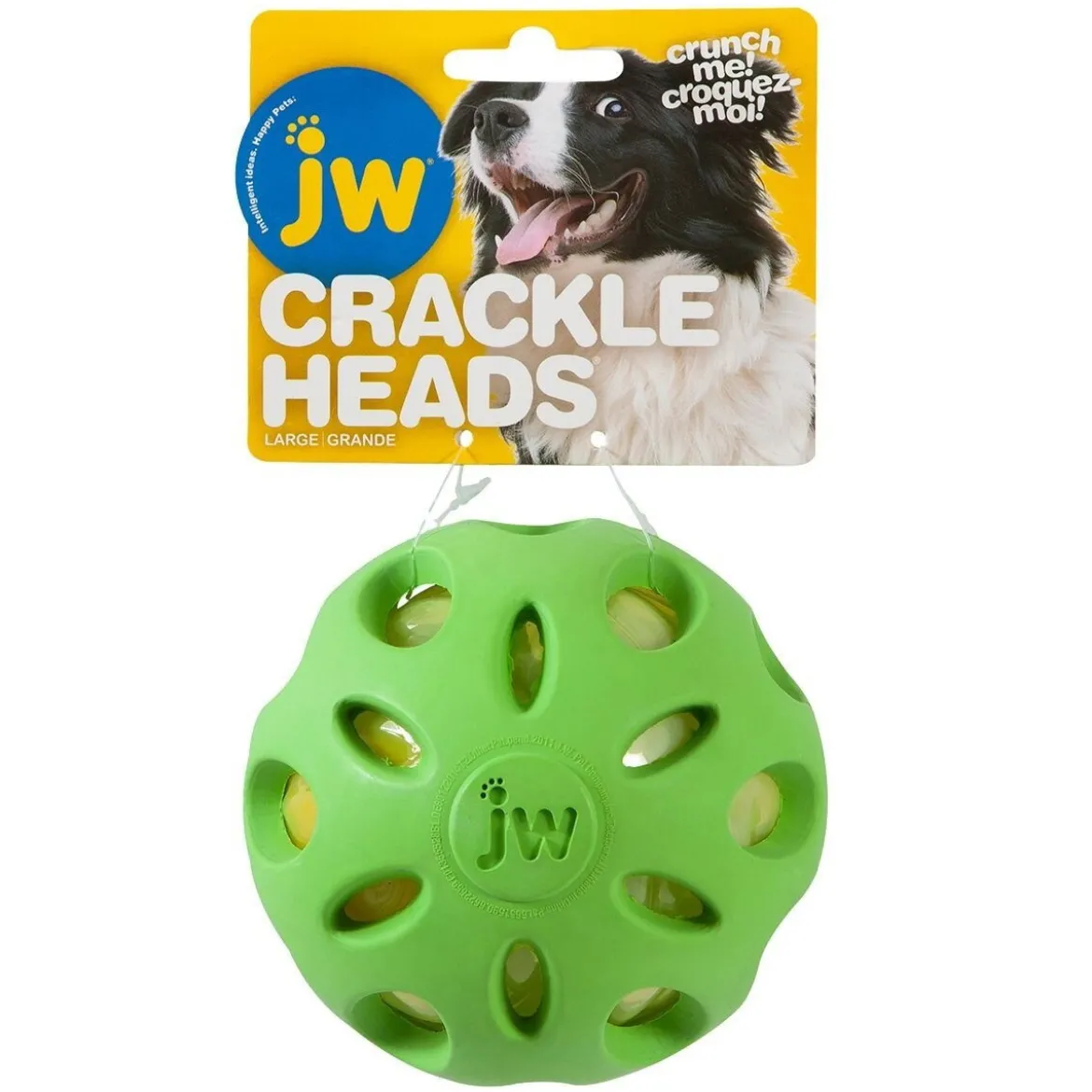 JW Crackle Heads Prasslande Hundboll L
