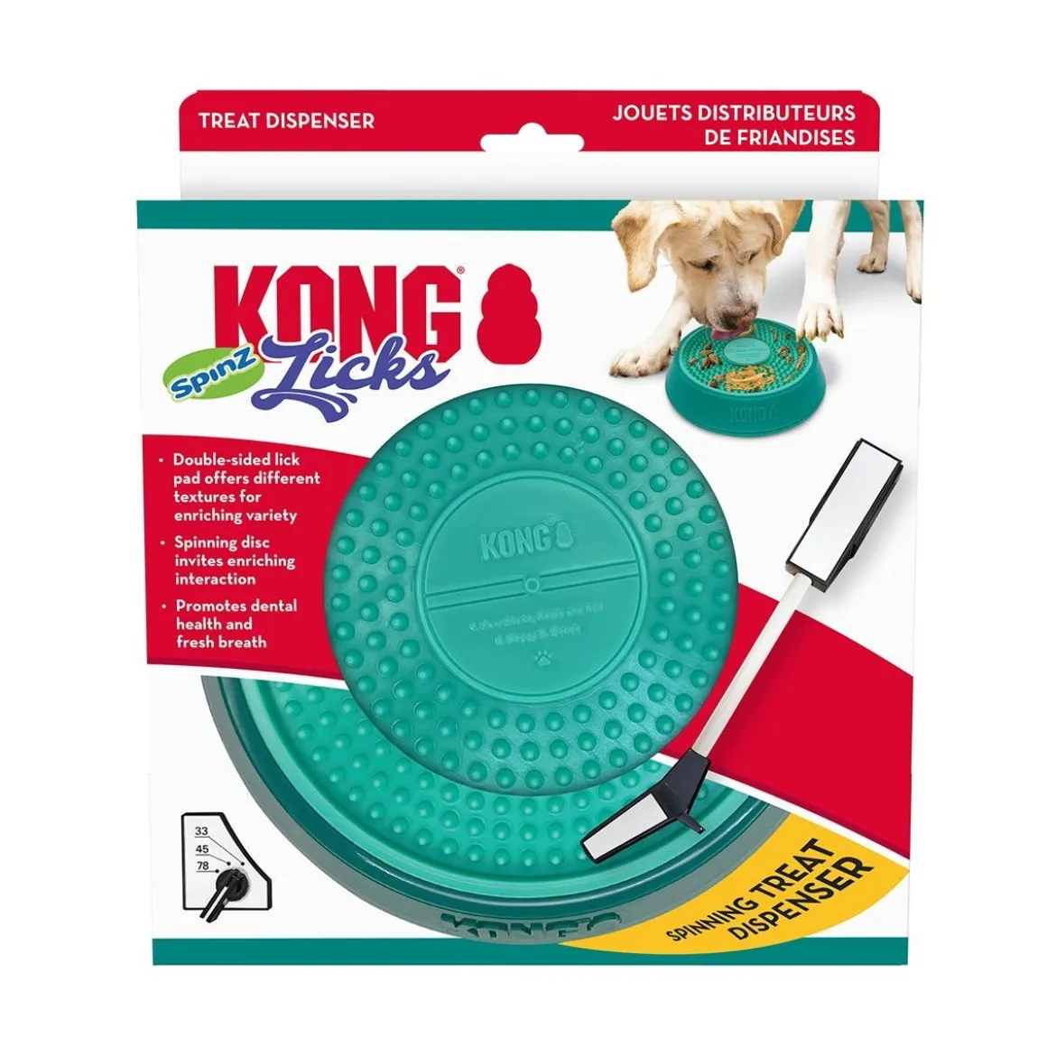 KONG Licks Spinz Slow Feeder Large