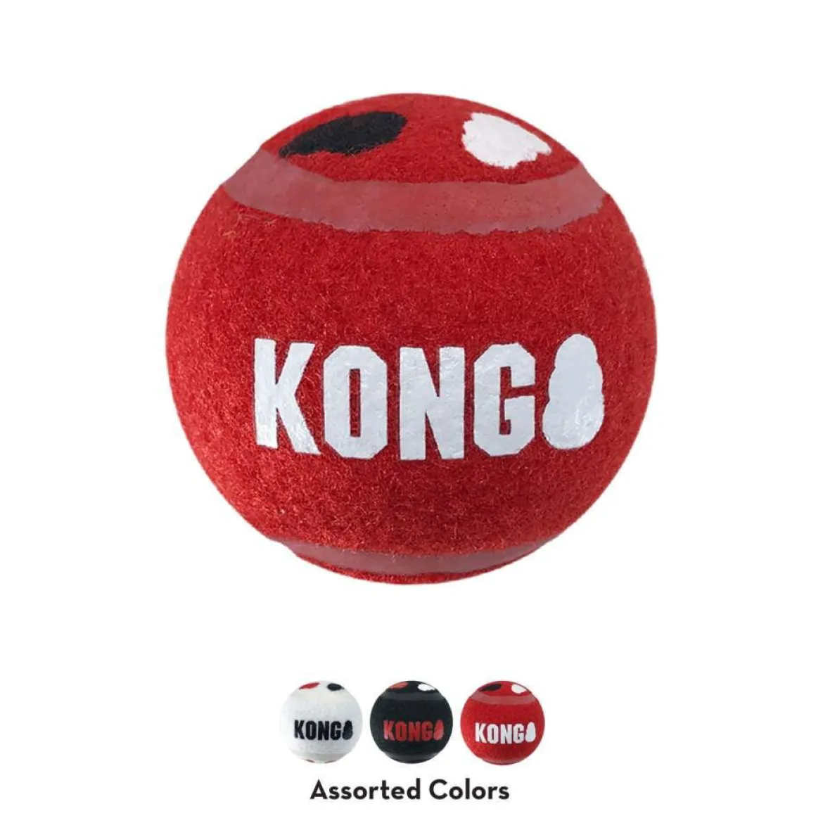 KONG Signature Sport Hundbollar M 6 cm 3-pack