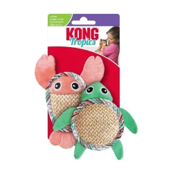 KONG Tropics Pals Kattleksaker med Prassel och Kattmynta2-pack