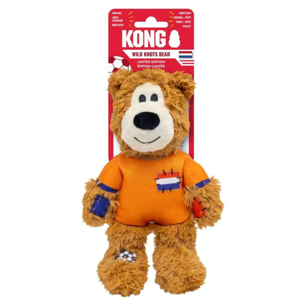 KONG Wild Knots Björn Fotboll Nederländerna Hundleksak