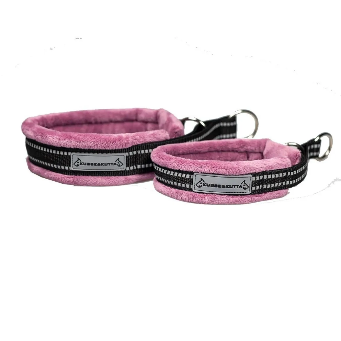 Kusse & Kutta Fluffigt Hundhalsband Rosa