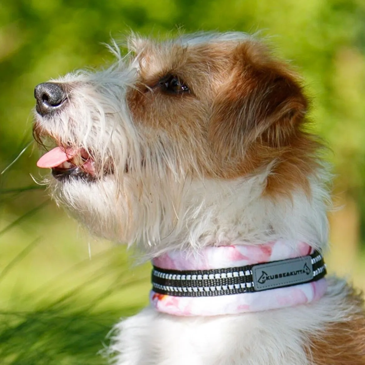 Kusse & Kutta Hundhalsband Brett Mjuk Ljusrosa