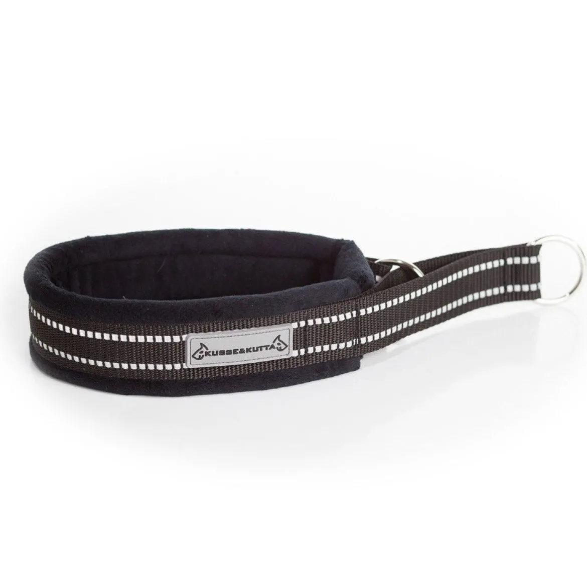 Kusse&Kutta Hundhalsband Bred Modell Svart