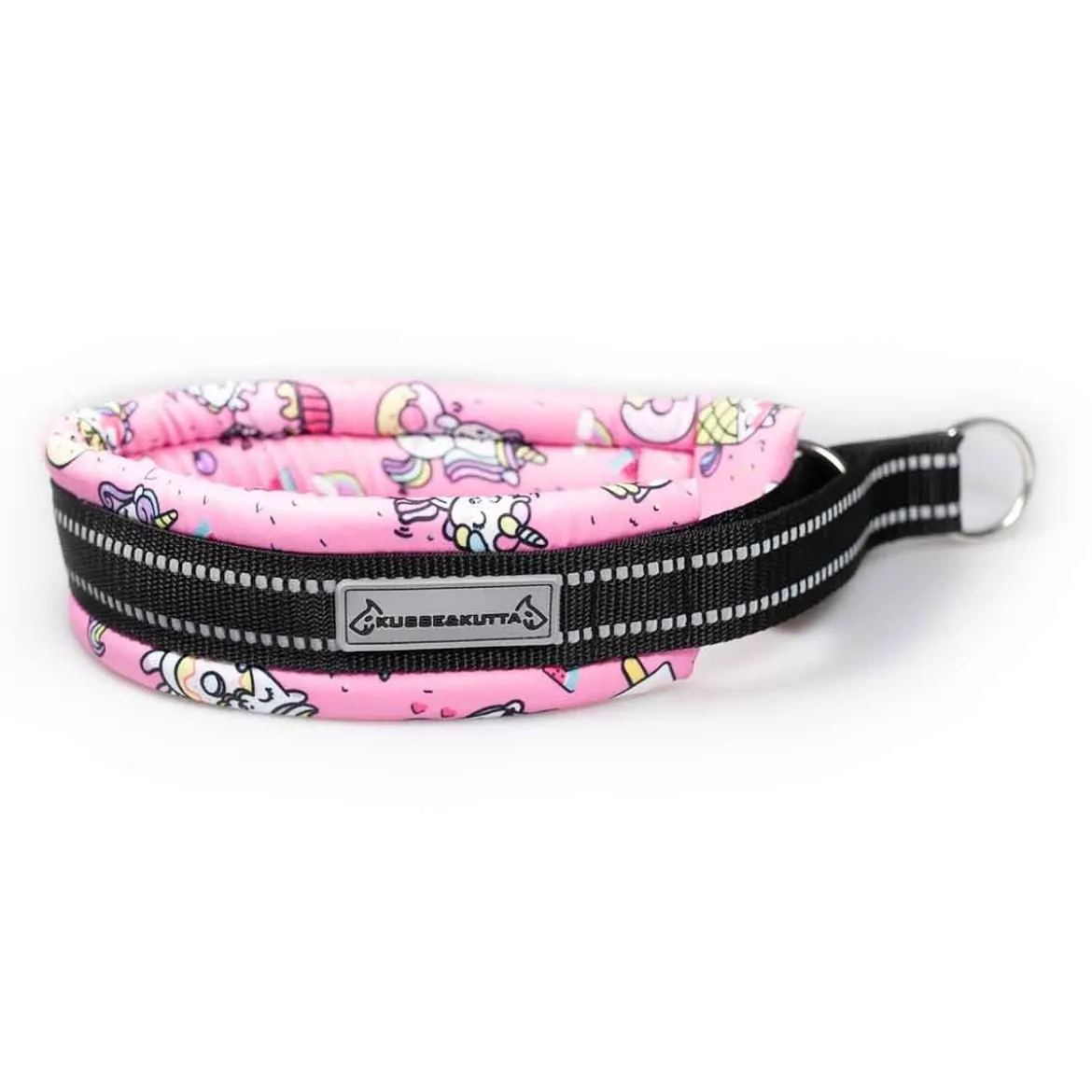 Kusse&Kutta Hundhalsband Bred Modell Rosa Donuts