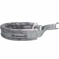 Kusse & Kutta Hundhalsband i Bred Modell Fluffigt Grå
