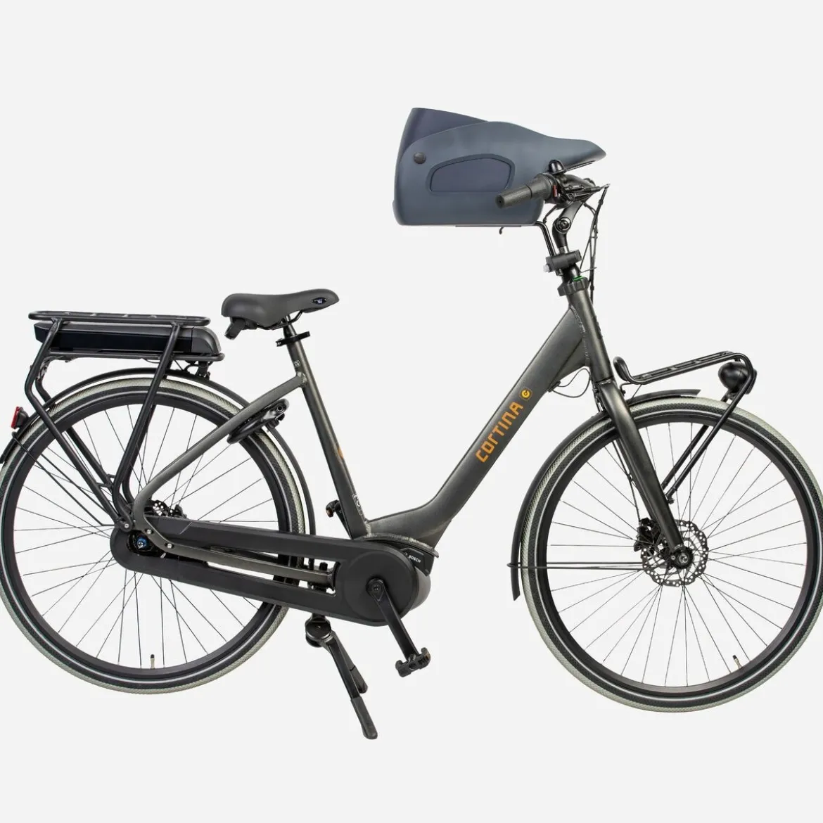 Kvisp Cykelkorg till Hund med Sele Grå