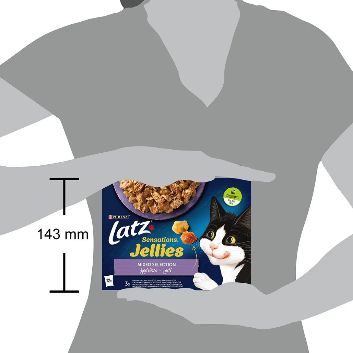 Latz Cat Sensations Mixed Selection i Gelé Våtfoder till Katt 12x100 g