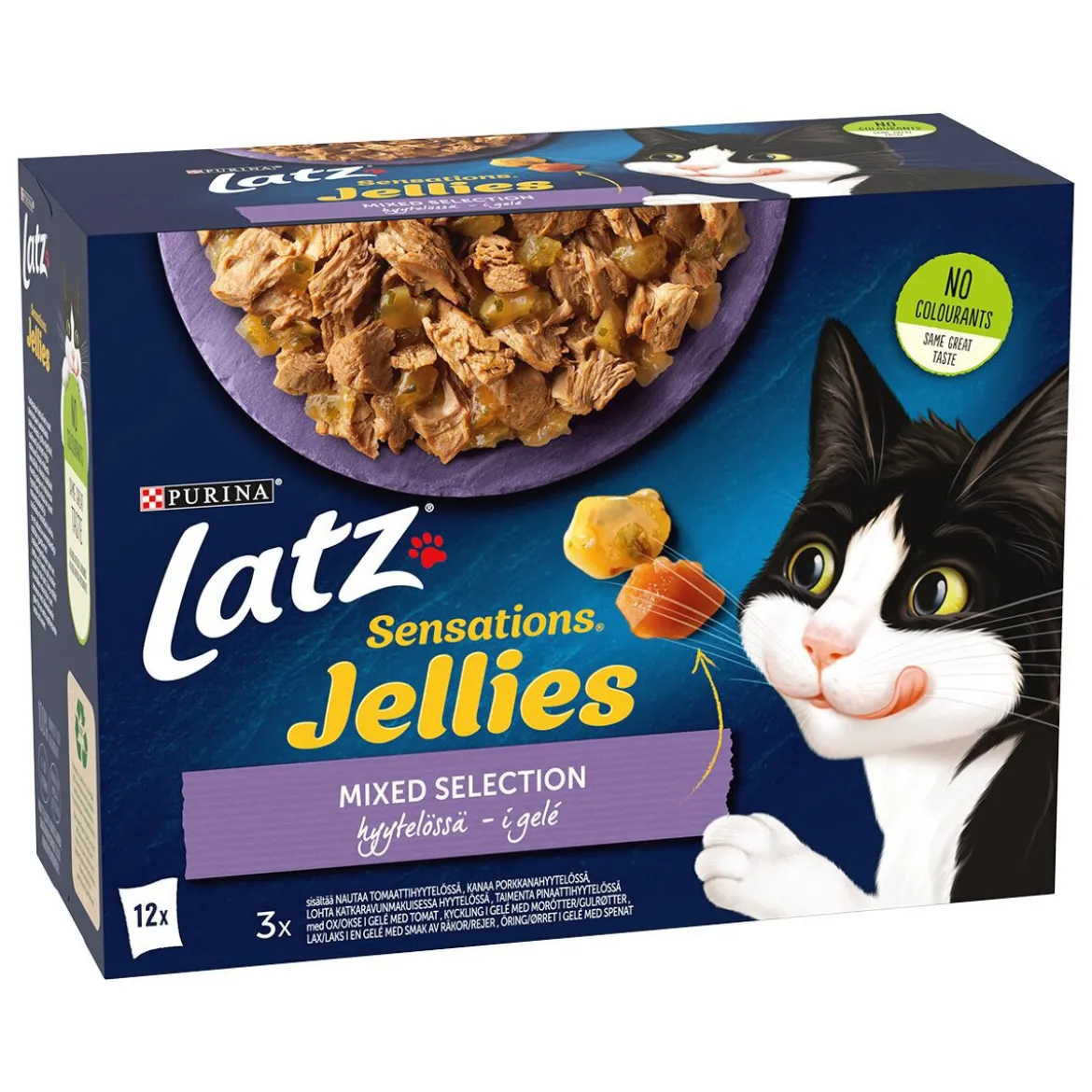 Latz Cat Sensations Mixed Selection i Gelé Våtfoder till Katt 12x100 g
