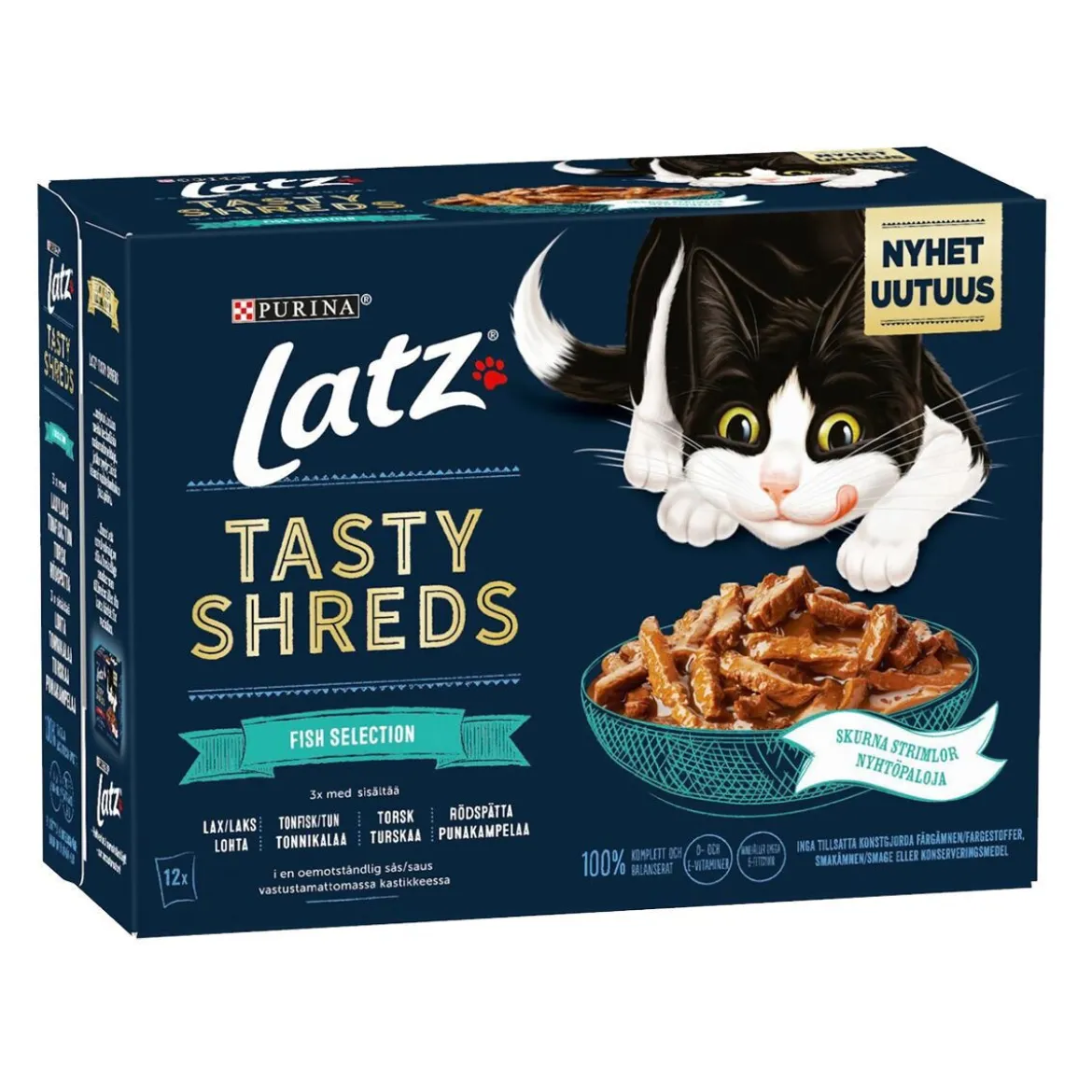 Latz Tasty Shreds Fish Selection Multipack 12x80 g