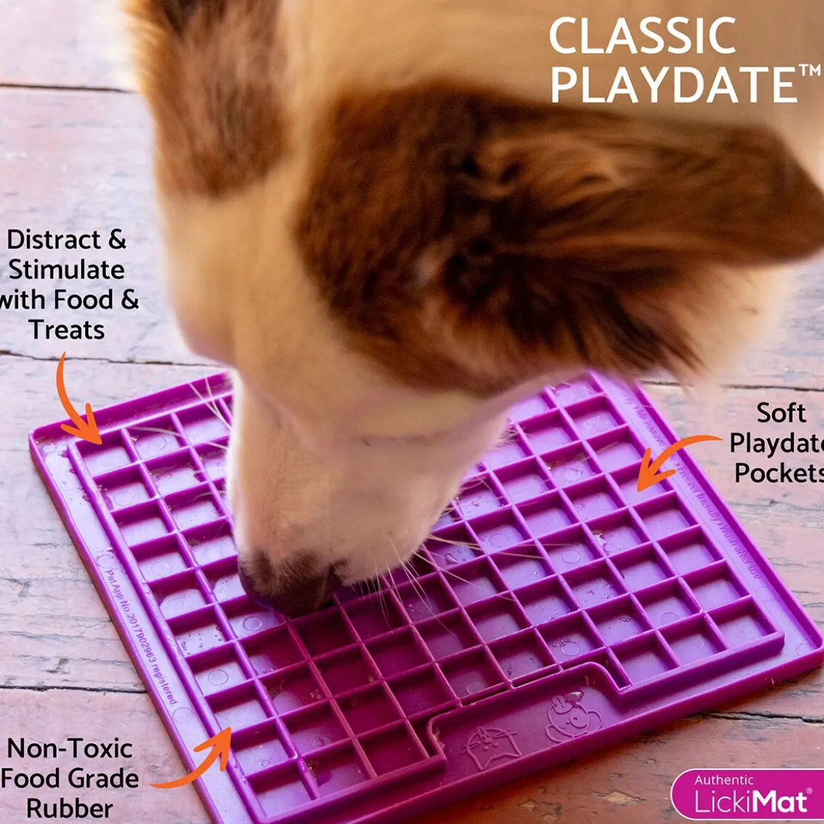 LickiMat Playdate Classic Slickmatta Lila