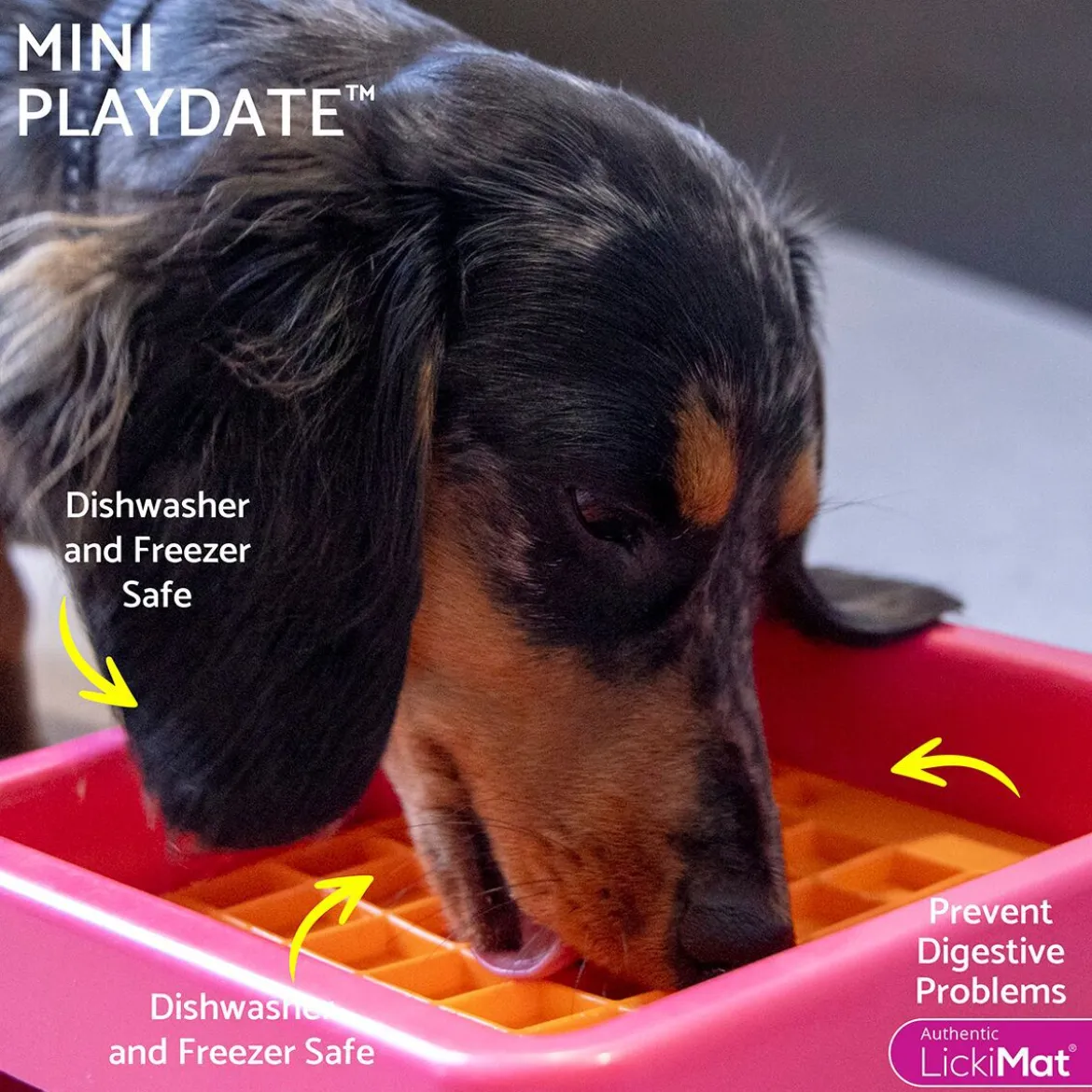 LickiMat Playdate Slickmatta Mini Orange