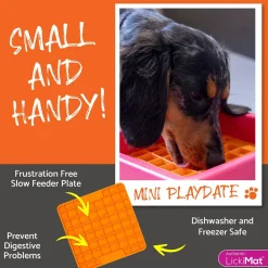 LickiMat Playdate Slickmatta Mini Orange