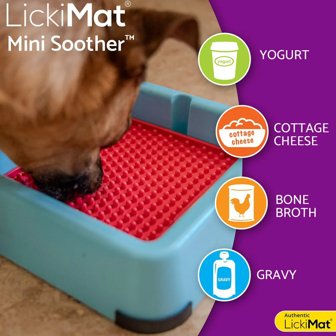 LickiMat Soother Slickmatta MiniGul