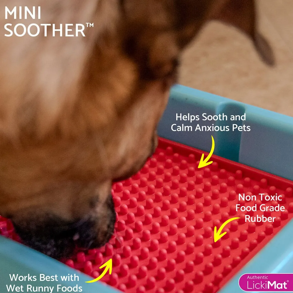 LickiMat Soother Slickmatta MiniGul