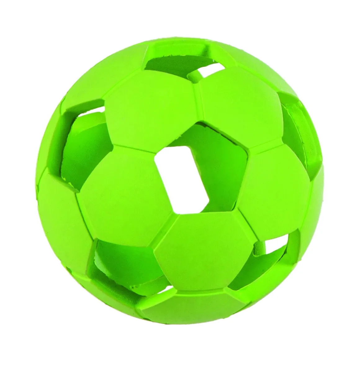 Little&Bigger Fotboll i Gummi Limegrön 7,5 cm
