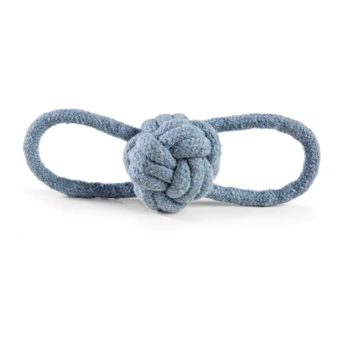 Little&Bigger Recycled Cotton Repboll med Öglor Blå