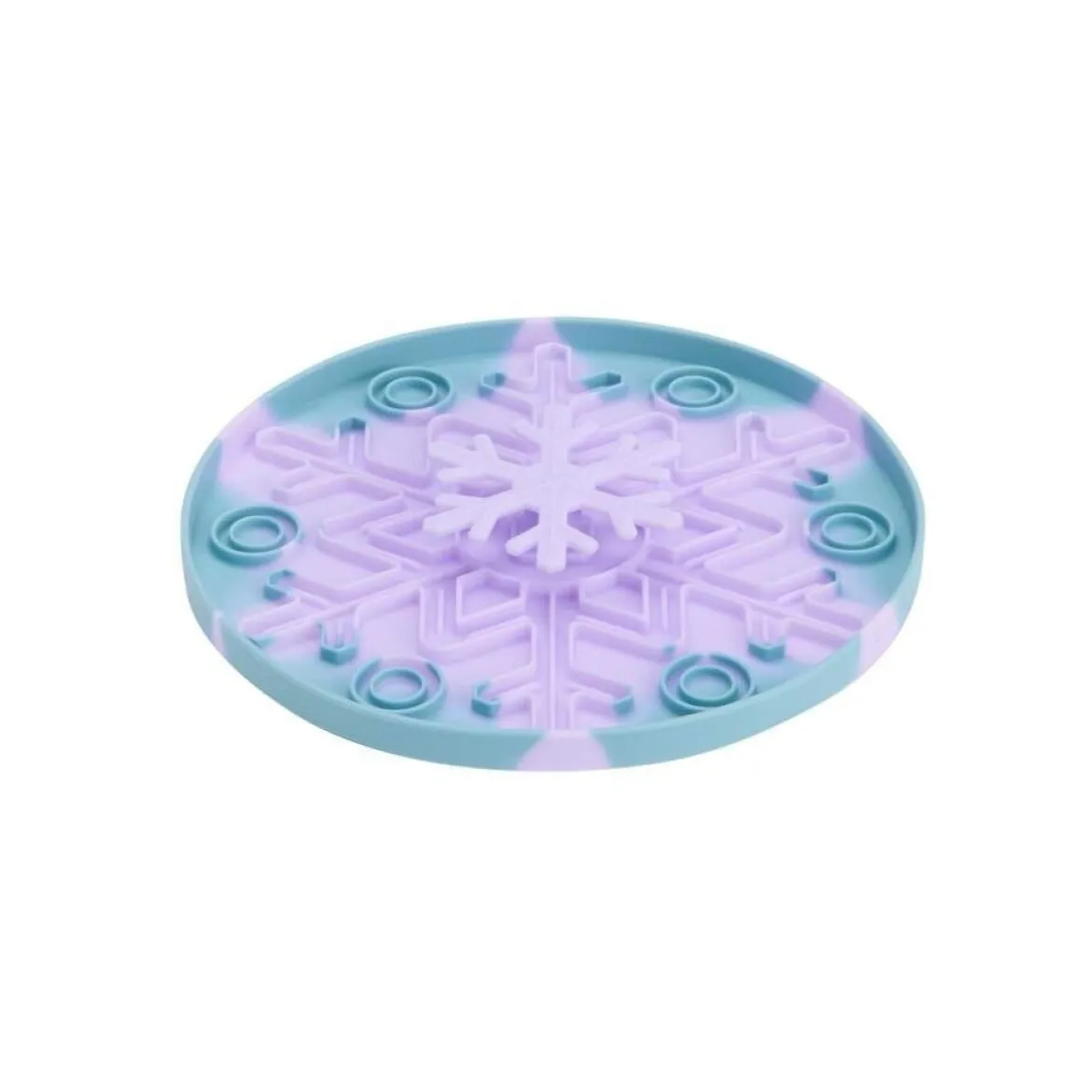 Little&Bigger Snowflake 3D Sniffy Tray Slickmatta Lila/Blå 16 cm