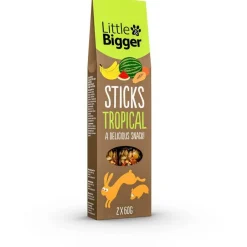 Little&Bigger Sticks Smådjur Tropisk 2x60 g