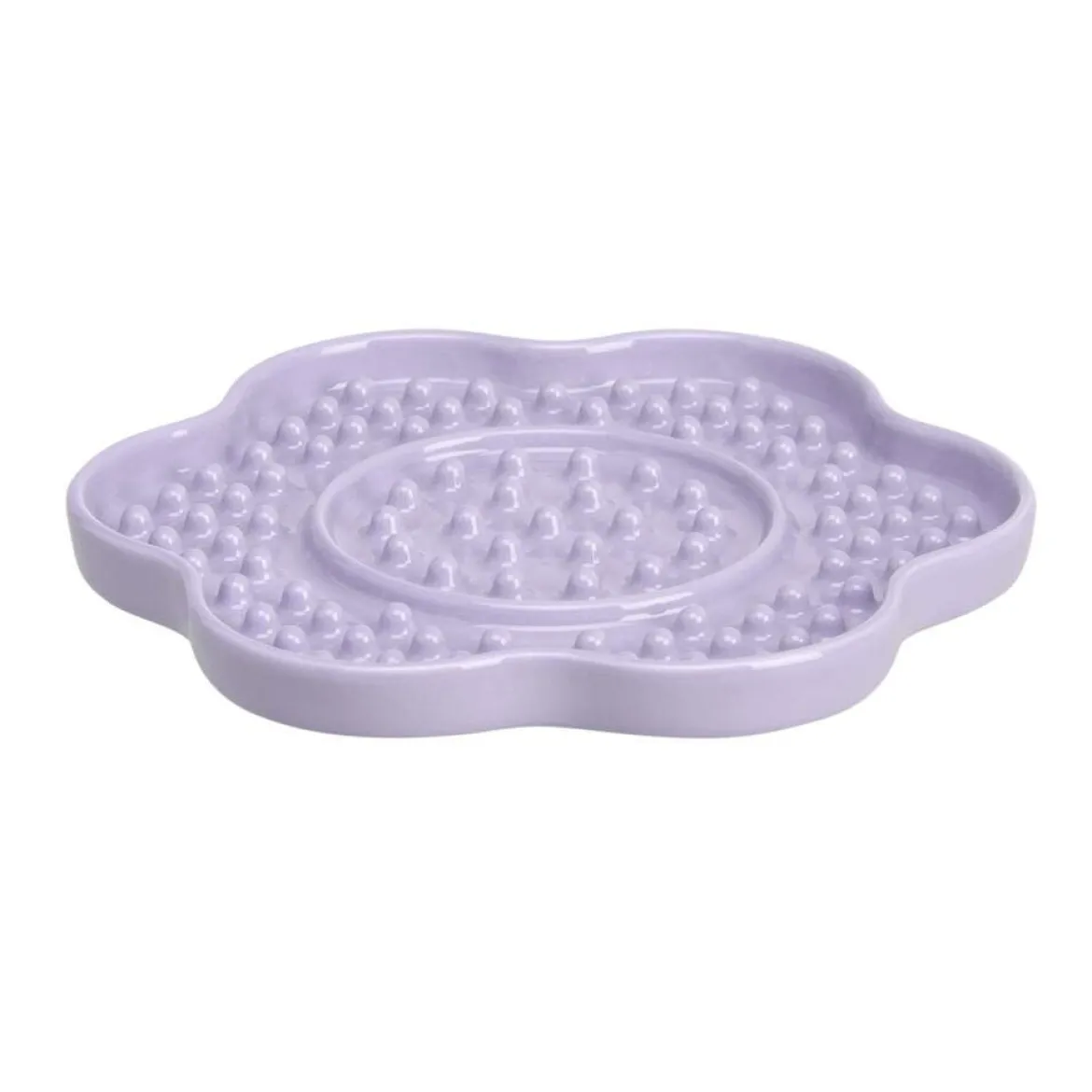 Little&Bigger Tasty Slickmatta i Keramik Lila Blomma 18 cm