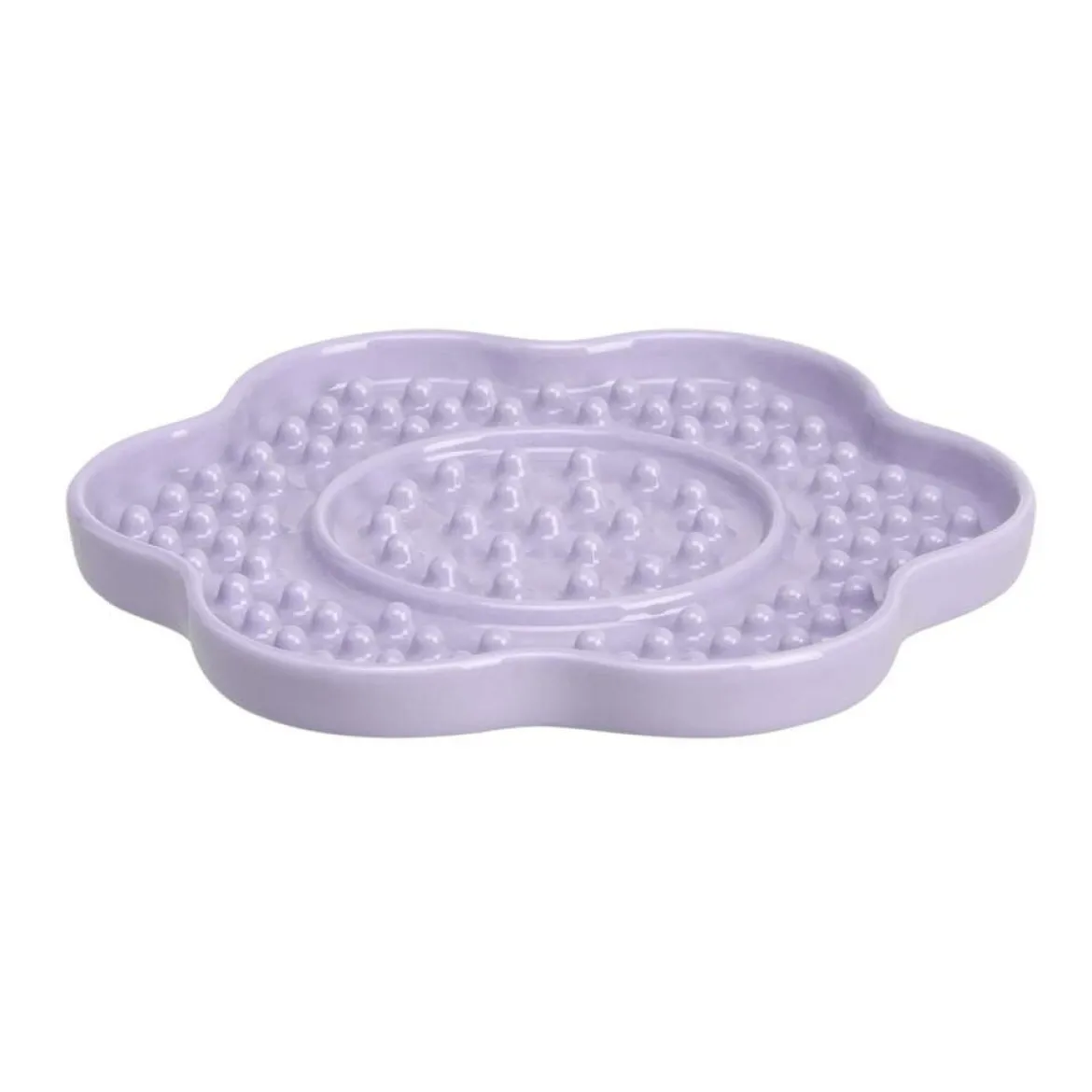Little&Bigger Tasty Slickmatta i Keramik Lila Blomma 18 cm