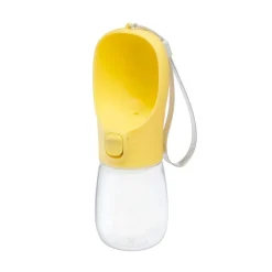 Little&Bigger Voyage Vattenflaska med Skål Gul 300 ml