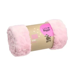 Little&Bigger XOXO Hundfilt med Hjärtan Rosa