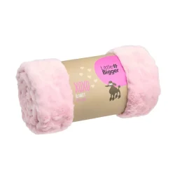 Little&Bigger XOXO Hundfilt med Hjärtan Rosa