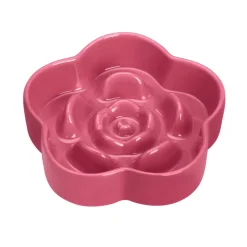 Little&Bigger XOXO Slow Feeder Matskål i Keramik Rosa Ros