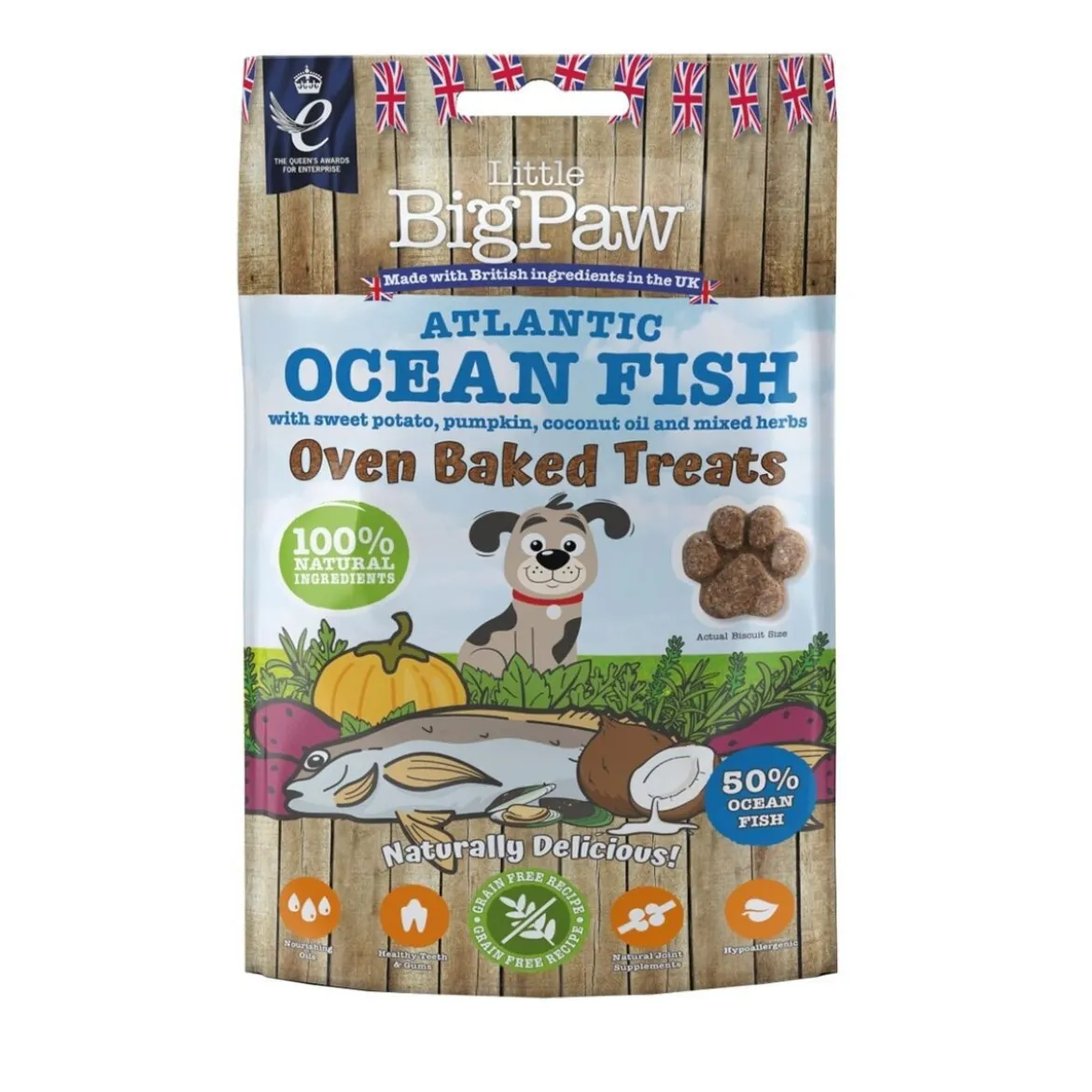 Little BigPaw Ugnsbakat Hundgodis Fisk 130 g