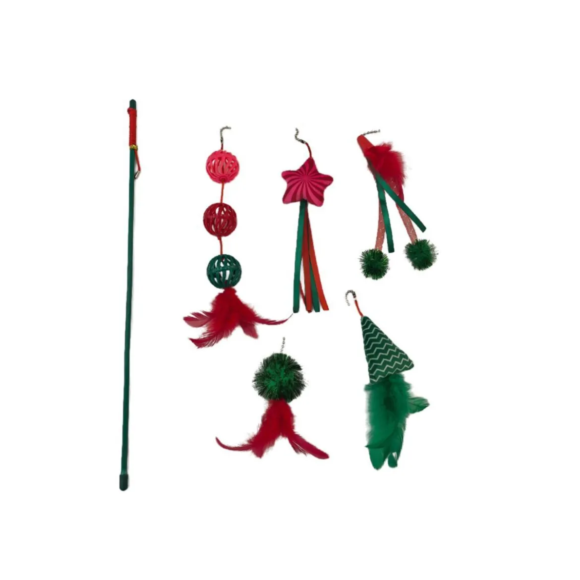 Meow&Me Happy Holidays Kattvippa med 5 leksaker