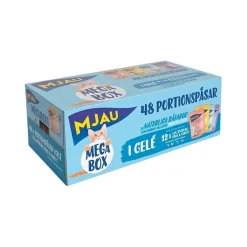 Mjau Megabox Kött & Fisk i Gelé 48x85 g