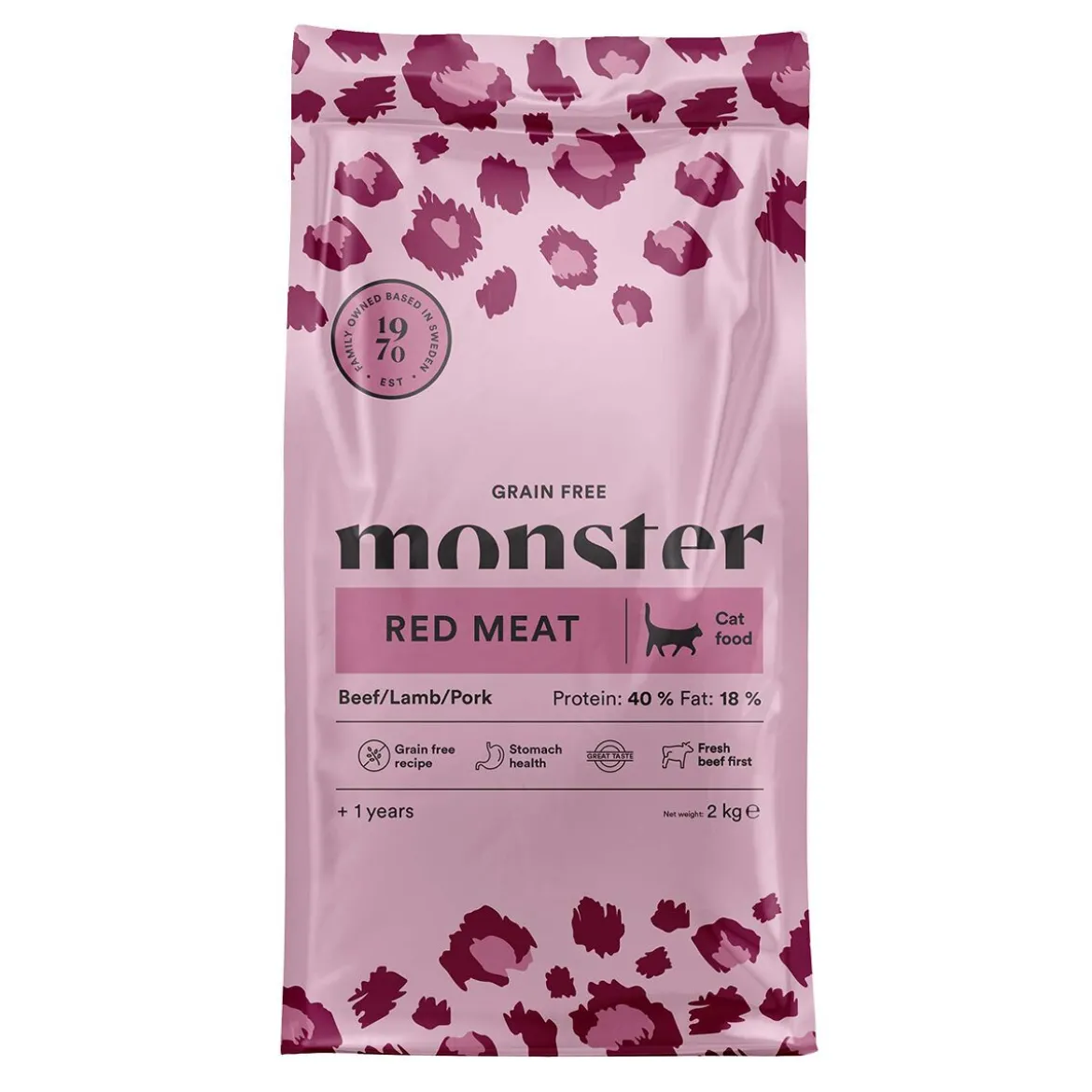 Monster Cat Adult Grain Free Red Meat Torrfoder till Katt
