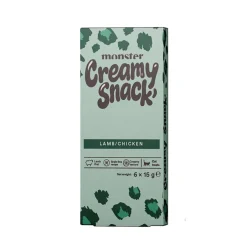 Monster Cat Creamy Snack Lamb & Chicken Flytande Kattgodis 6 x 15 g