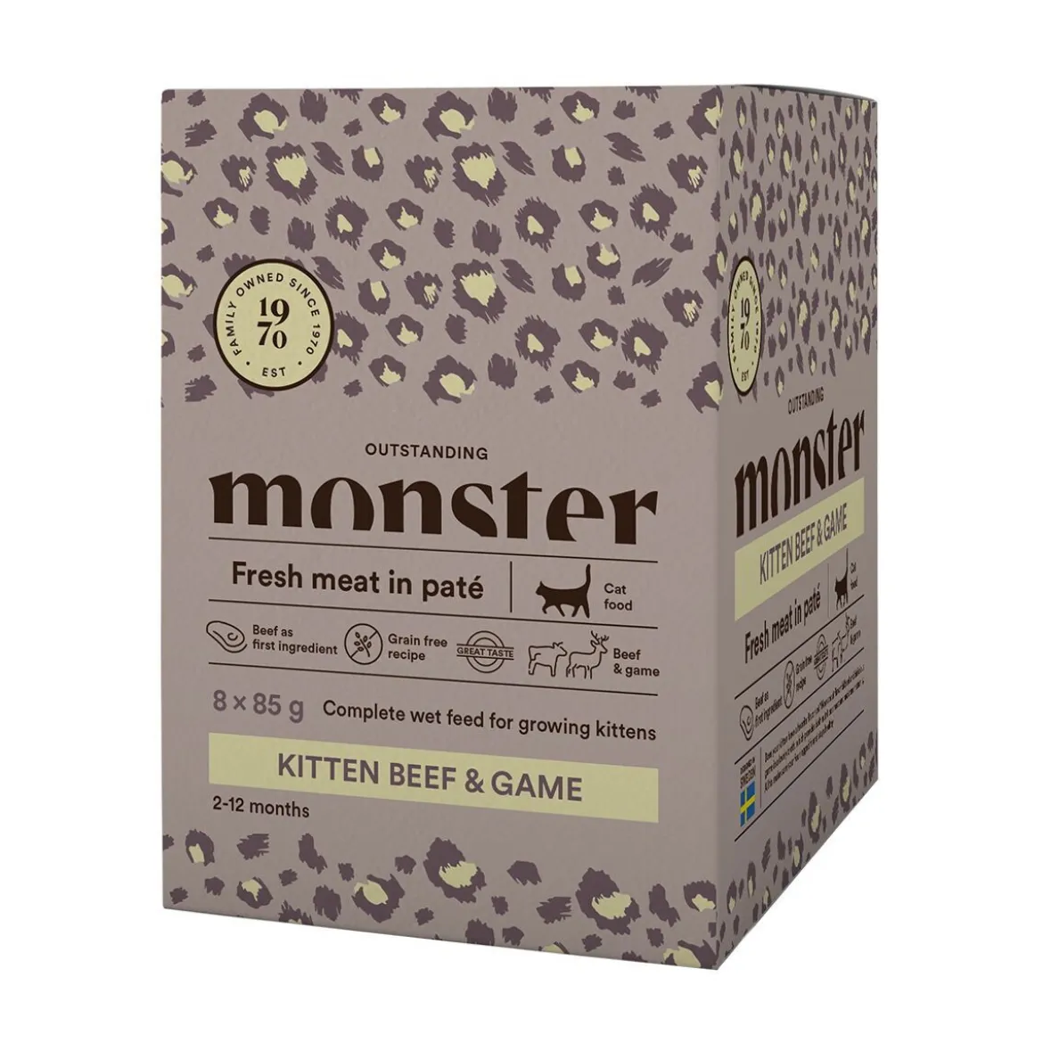 Monster Cat Kitten Beef/ Game 85 g