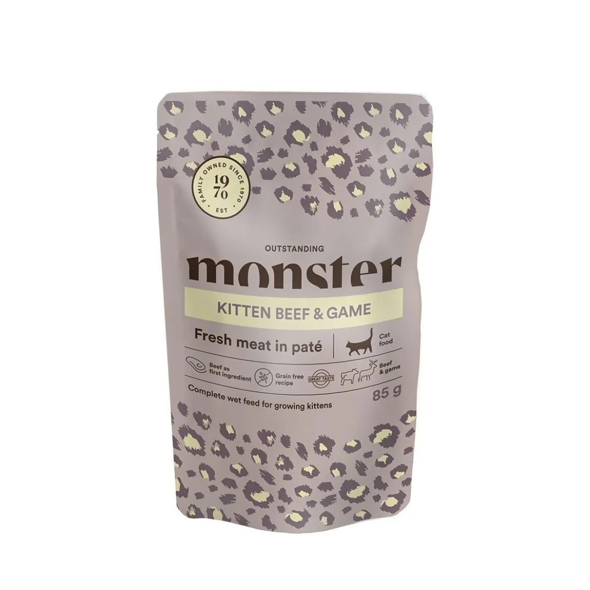 Monster Cat Kitten Beef/ Game 85 g