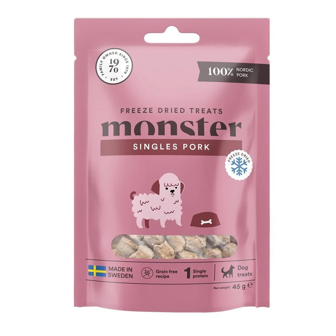 Monster Dog Treats Freeze Dried Pork