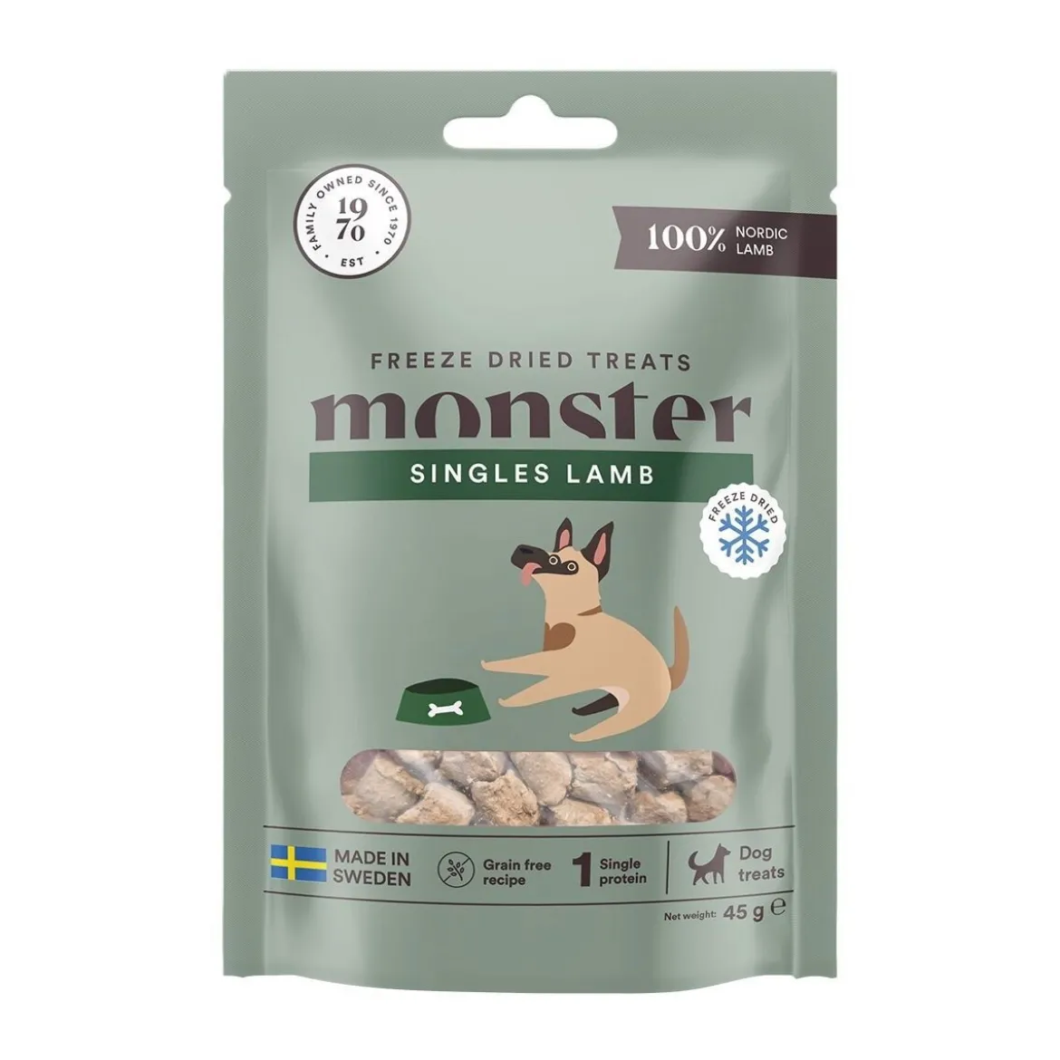 Monster Dog Treats Freeze Dried Lamb